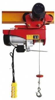 Mini electric hoist 220V household small crane 05 tons dual-purpose new track crane multifunctional lifting and lowering machine